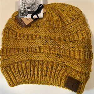 CC Mustard Knit Beanie